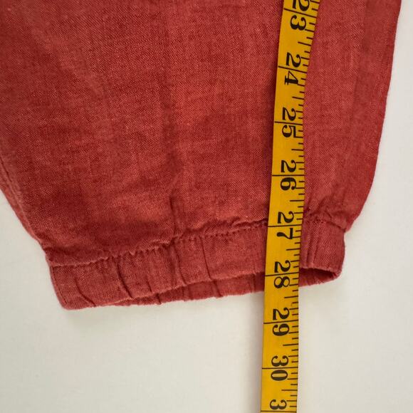 ATHLETA Jogger 16 Retreat Linen Elastic Waist w/Drawstring Coral TerraCotta - Picture 15 of 15